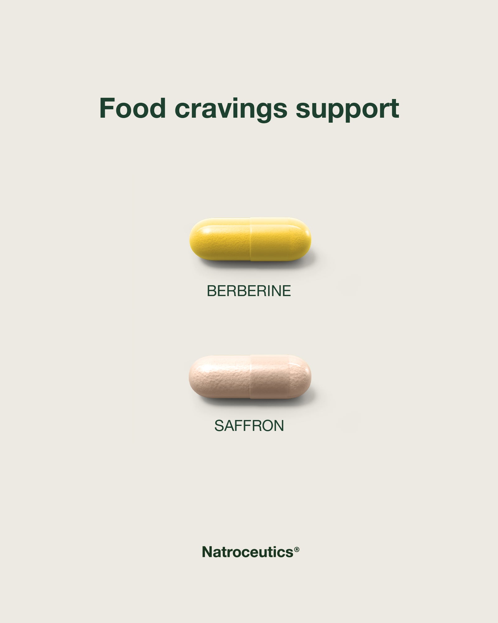 Food Cravings protocol with Berberine Complex and Saffron Bioactive.
