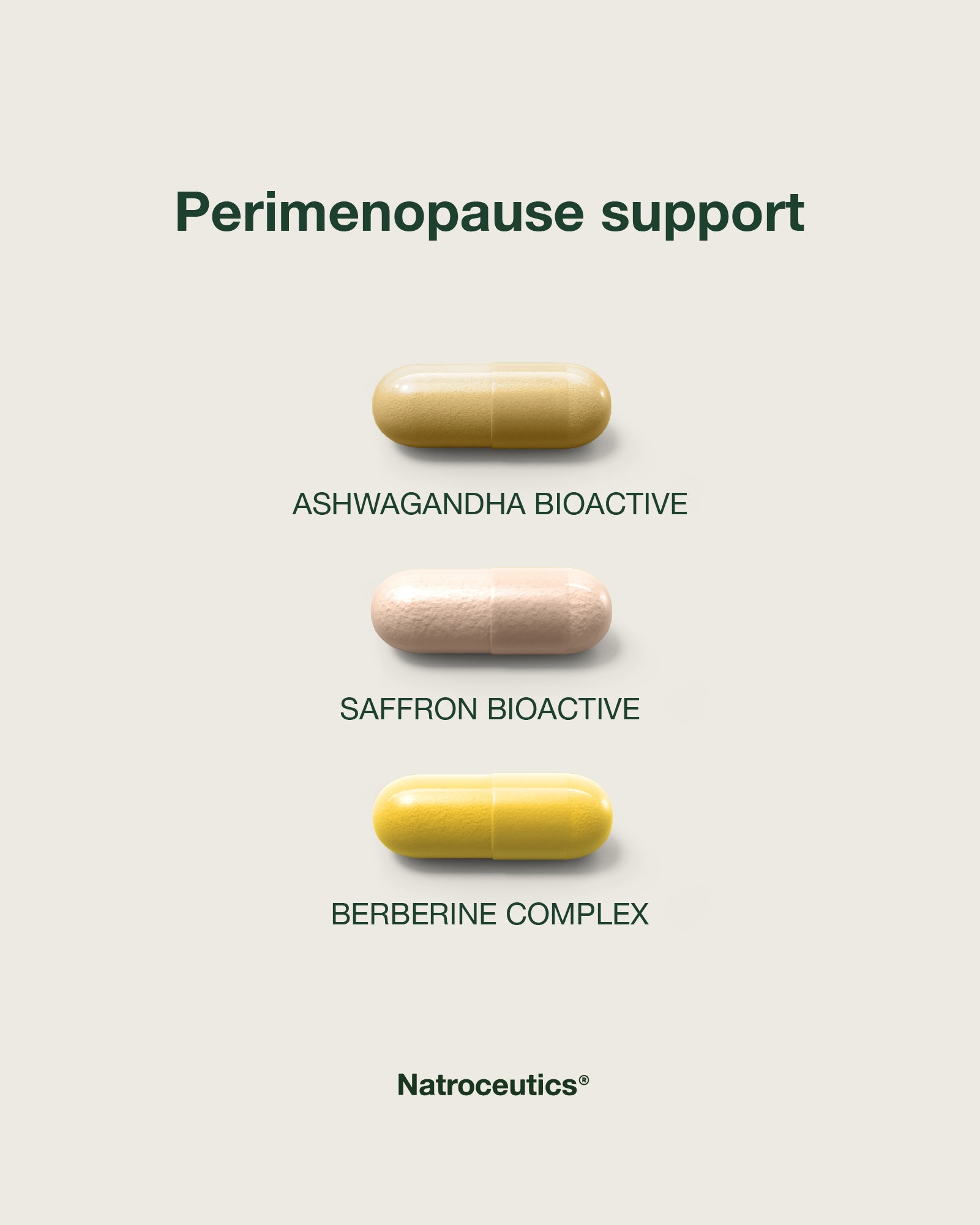Perimenopause Support with Ashwagandha Bioactive, Magnesium Complex, Omega 3 Fortified and Saffron Bioactive.