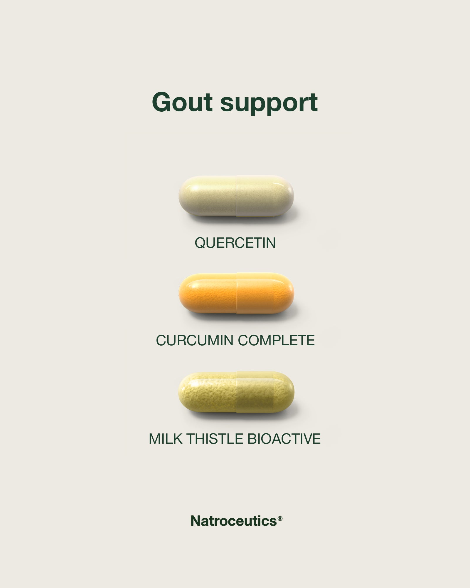 Uric Balance protocol with Quercetin Bioactive, Curcumin Complete and Milk Thistle Bioactive.