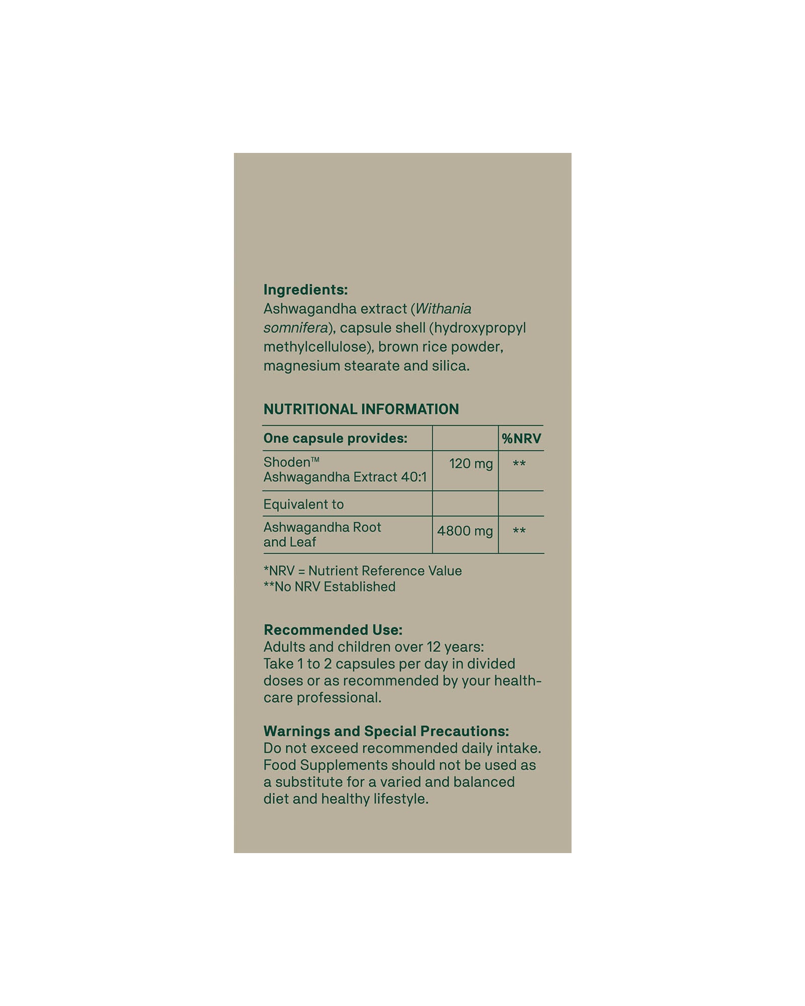 Ashwagandha Bioactive